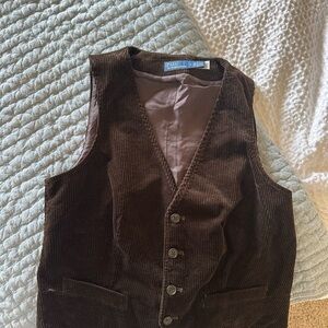 Ralph Lauren Brown Corduroy Vest